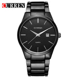 Luxury Brand Quartz Watch Men's Fashion Dress Tag Black full steel Business Colck Male - Men'sWatchesCollections