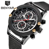 BENYAR Watches Men Top Luxury Quartz-Watches Sport Men's - Men'sWatchesCollections
