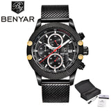 BENYAR Watches Men Top Luxury Quartz-Watches Sport Men's - Men'sWatchesCollections
