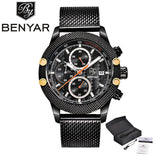 BENYAR Watches Men Top Luxury Quartz-Watches Sport Men's - Men'sWatchesCollections