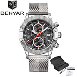 BENYAR Watches Men Top Luxury Quartz-Watches Sport Men's - Men'sWatchesCollections