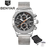 BENYAR Watches Men Top Luxury Quartz-Watches Sport Men's - Men'sWatchesCollections
