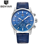 Benyar Men's Watches Top Brand Luxury Blue Male Clock Man Quartz-Watches Men - Men'sWatchesCollections