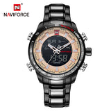NAVIFORCE Mens Quartz Analog Watch Luxury Fashion Sport Wristwatch Waterproof Stainless - Men'sWatchesCollections