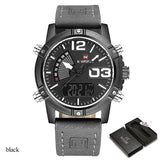 NAVIFORCE Brand Dual Display Watch Digital Analog Watch Electronic Quartz Watch 30M Waterproof - Men'sWatchesCollections