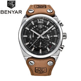 BENYAR Chronograph Sport Mens Watches Men Fashion Brand Military waterproof - Men'sWatchesCollections