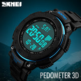 SKMEI Brand Men Sports Watches 3D Pedometer Multifunctional Relojes Waterproof - Men'sWatchesCollections