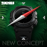 SKMEI Brand Mens Sports Watches 5ATM Digital Outdoor Watch EL Backlight Compass - Men'sWatchesCollections