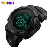 SKMEI Brand Mens Sports Watches 5ATM Digital Outdoor Watch EL Backlight Compass - Men'sWatchesCollections