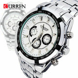 Curren Brand Fashion Men's Full stainless steel Military Casual Sport Watch waterproof - Men'sWatchesCollections