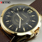CURREN LUXURY BRAND MALE CLOCK HOURS DATE  BUSINESS CASUAL  Waterproof - Men'sWatchesCollections