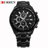 CURREN Mens Watches Top Brand Luxury Gold Black Quartz  Watch Military Sport - Men'sWatchesCollections