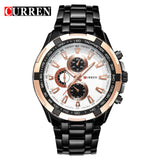 CURREN Mens Watches Top Brand Luxury Gold Black Quartz  Watch Military Sport - Men'sWatchesCollections