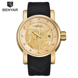 BENYAR Mens Watches Military Army Luxury Sports Casual Waterproof Watch Quartz Rubber - Men'sWatchesCollections