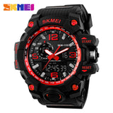 SKMEI Big Dial Dual Time Display Sport Digital Watch Men Chronograph Analog LED - Men'sWatchesCollections