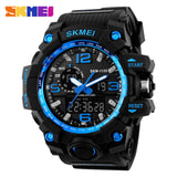 SKMEI Big Dial Dual Time Display Sport Digital Watch Men Chronograph Analog LED - Men'sWatchesCollections