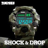 SKMEI Watch Men Outdoor Camouflage Military Watch Digital LED Display Fashion Sport - Men'sWatchesCollections