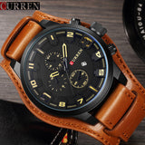 CURREN Watch Brand Luxury Military Quartz Mens Watches Waterproof Leather Wristwatch - Men'sWatchesCollections