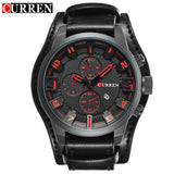 CURREN Watch Brand Luxury Military Quartz Mens Watches Waterproof Leather Wristwatch - Men'sWatchesCollections