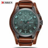 CURREN Watch Brand Luxury Military Quartz Mens Watches Waterproof Leather Wristwatch - Men'sWatchesCollections