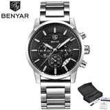BENYAR Mens Watches Top Luxury Brand  Military Business Wristwatches For Men + Box - Men'sWatchesCollections