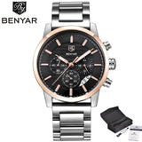 BENYAR Mens Watches Top Luxury Brand  Military Business Wristwatches For Men + Box - Men'sWatchesCollections