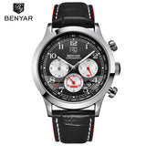 BENYAR Stainless Steel Waterproof Chronograph Watches Quartz Military - Men'sWatchesCollections