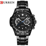 Curren quartz Black  Vogue Business Military Man Men's watches 3ATM waterproof Dropship 8020 Relogio - Men'sWatchesCollections