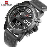 Top Luxury Brand Analog Led Watches Leather Quartz Clock Men's Army Waterproof - Men'sWatchesCollections