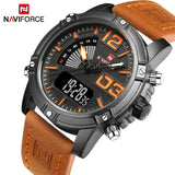 Top Luxury Brand Analog Led Watches Leather Quartz Clock Men's Army Waterproof - Men'sWatchesCollections