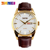 SKMEI Quartz Watches Casual Complete Calendar Watch Alloy Dial 30M Water Resistant - Men'sWatchesCollections