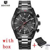 BENYAR Fashion Chronograph Sport Mens Watches Top Brand Luxury - Men'sWatchesCollections