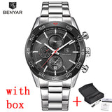 BENYAR Fashion Chronograph Sport Mens Watches Top Brand Luxury - Men'sWatchesCollections