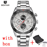 BENYAR Fashion Chronograph Sport Mens Watches Top Brand Luxury - Men'sWatchesCollections
