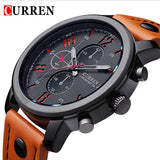 CURREN Luxury Brand Watches Male Fashion Casual Quartz Watch Leather Strap - Men'sWatchesCollections